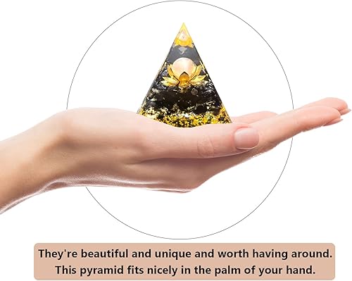 Miniatura 4 de Esferas de cristal pirámide de orgón amatista obsidiana piedra de protección cristales de protección meditación de chakras generador de energía