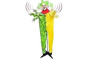 7ft Halloween Clown Animatronics for Spooky Atmosphere