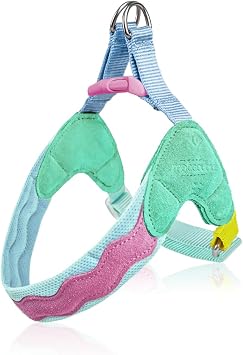 No Pull Dog Harness, Soft Breathable Mesh Padded Everyday Harness with Dual Leash D Rings, Adjustable Escape Proof Fit for Training or Walking for All Dogs