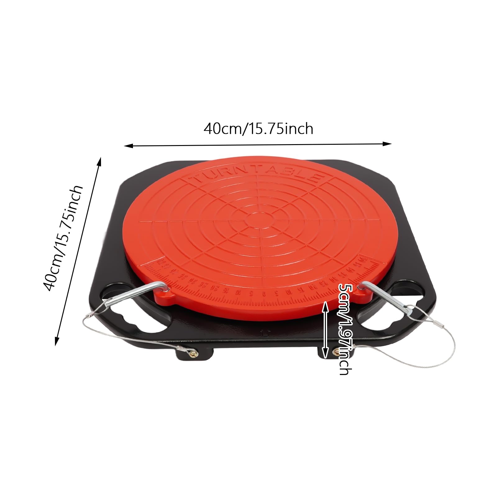 Piastre di allineamento ruote 360° in lega di magnesio 2 t 0-50° 2 pezzi per auto SUV