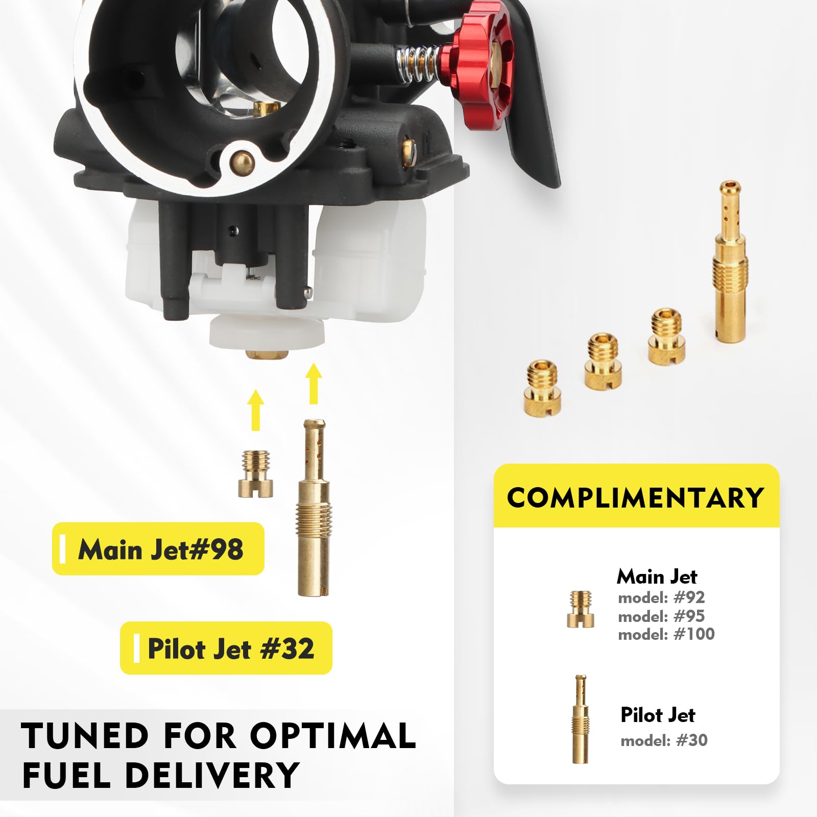 Amazon | NIBBI 22mm キャブレターパフォーマンスキット PE22FL カーブ 