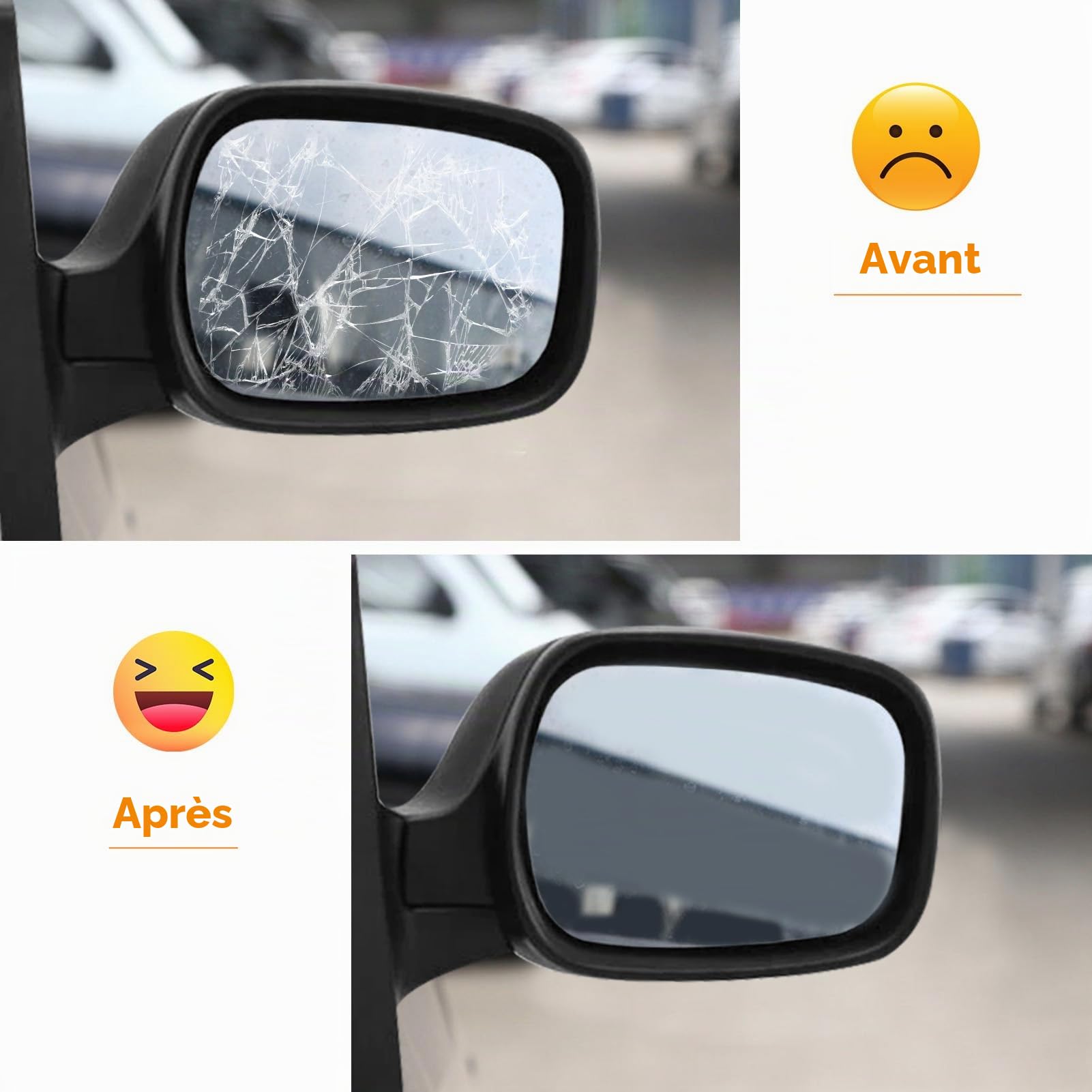 1PCS pour Renault Kangoo I Vitre Rétroviseur Chauffant 2004-2009 | Miroir Rétroviseur Kangoo 1 Verre Retroviseur 2004 2005 2006 2007 2008 2009 Vitre Retro Kangoo I(Universel Gauche/Droit)
