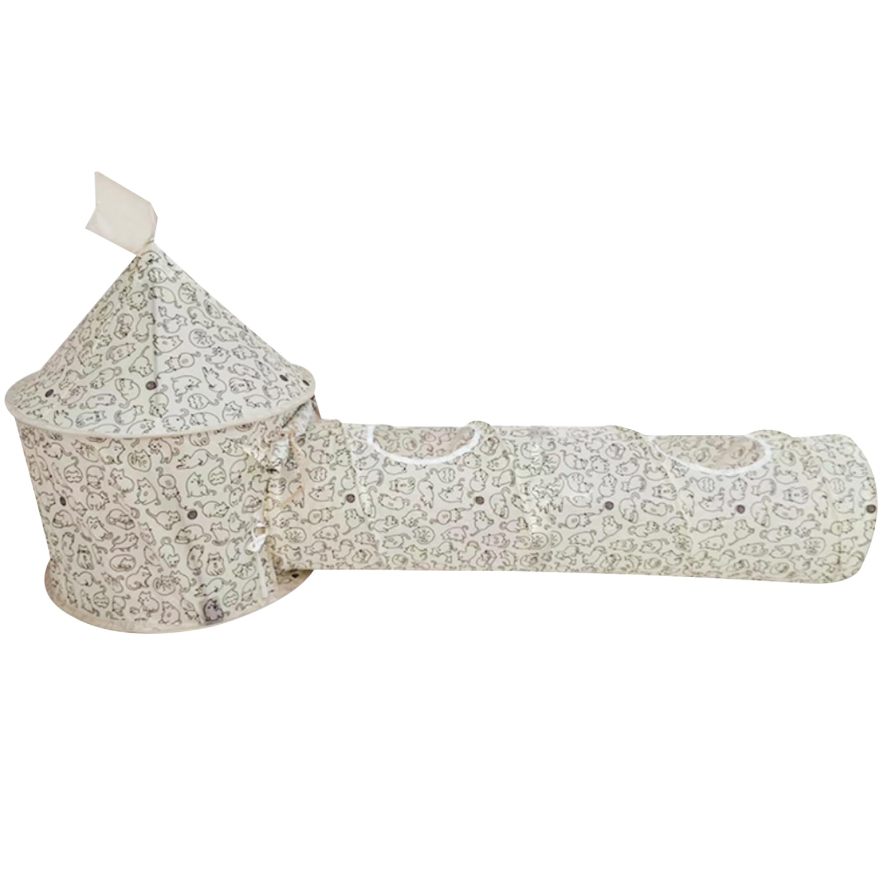 Tunnels pour chats d'intérieur Tunnel pliable pour chats avec 2 trous et boule suspendue Grand tunnel pour lapins avec tente pour lapins Jouets pour chats Tunnel pour chatons Tunnel pour lapins Tunnel