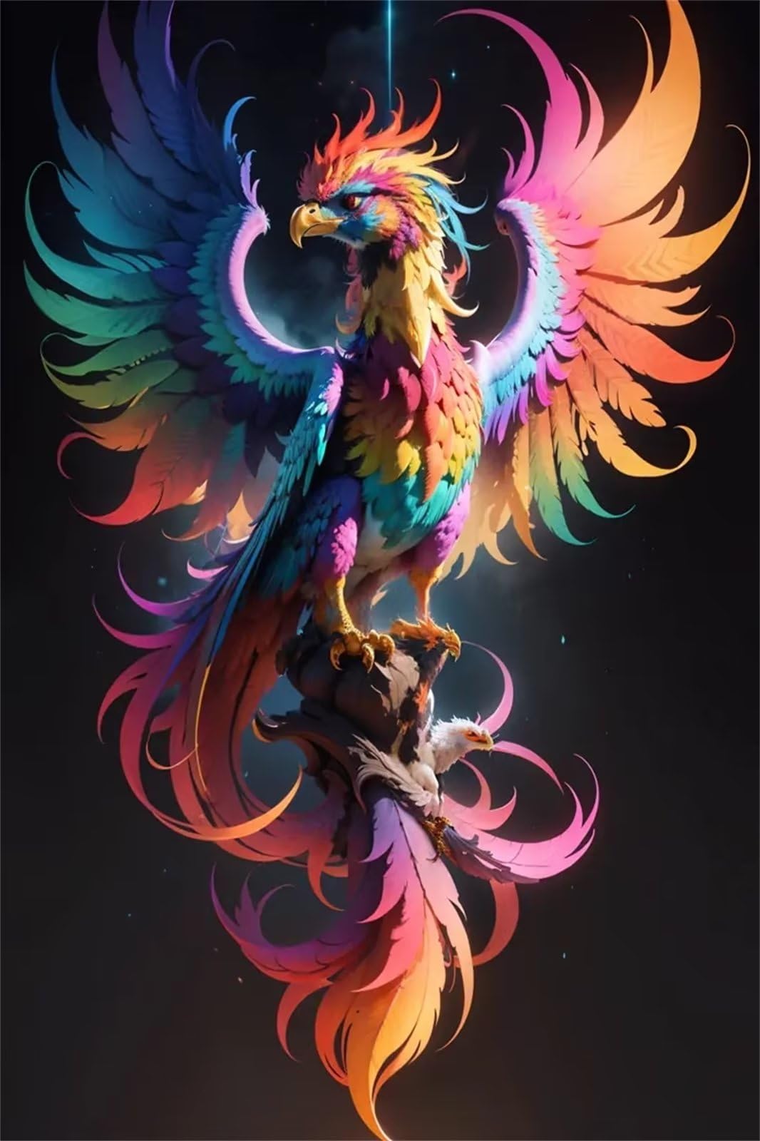 Diamentowe zestawy artystyczne dla dorosłych akcesoria, 5D Phoenix Bird Dimond obraz początkujący zestawy do malowania diamentowego DIY pełne wiercenie malowanie według numerów kryształ klejnot