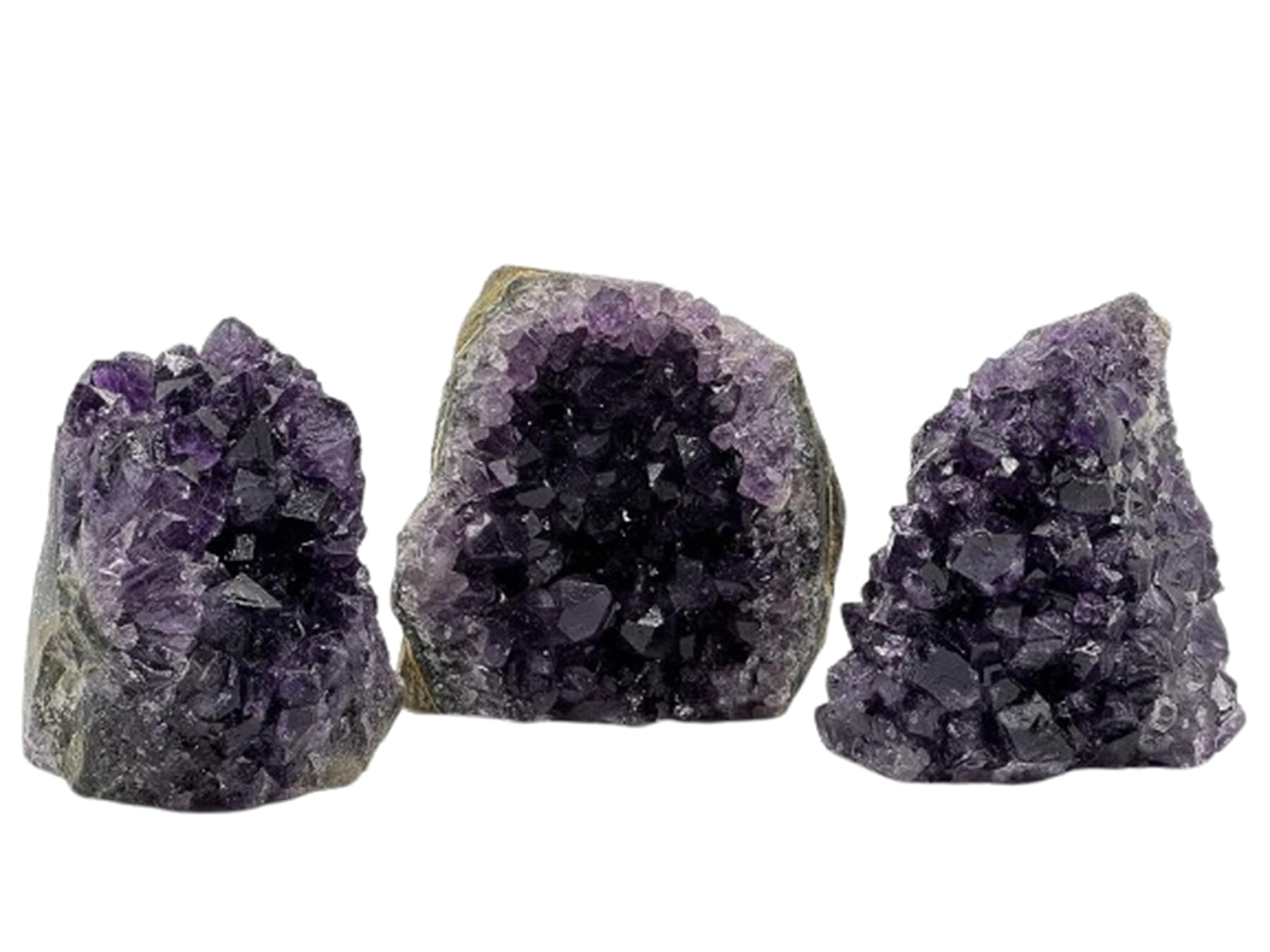 GAF TREASURES Uruguayan Deep Purple Amethyst Cluster, Amethyst Geode, Raw Amethyst, Amethyst Cathedral, Amethyst Druze (3-4 lb)