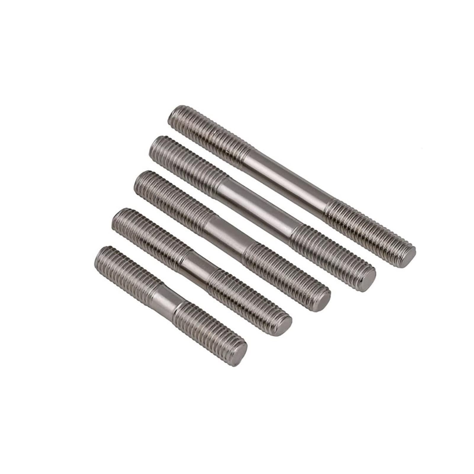 Wkręty do drewna M4 Długość pręta gwintowana 20mm ~ 250mm 304 stal nierdzewna bez głowy śruby śruby śruby (Color : 25pcs, Dimensions : M4x70mm)