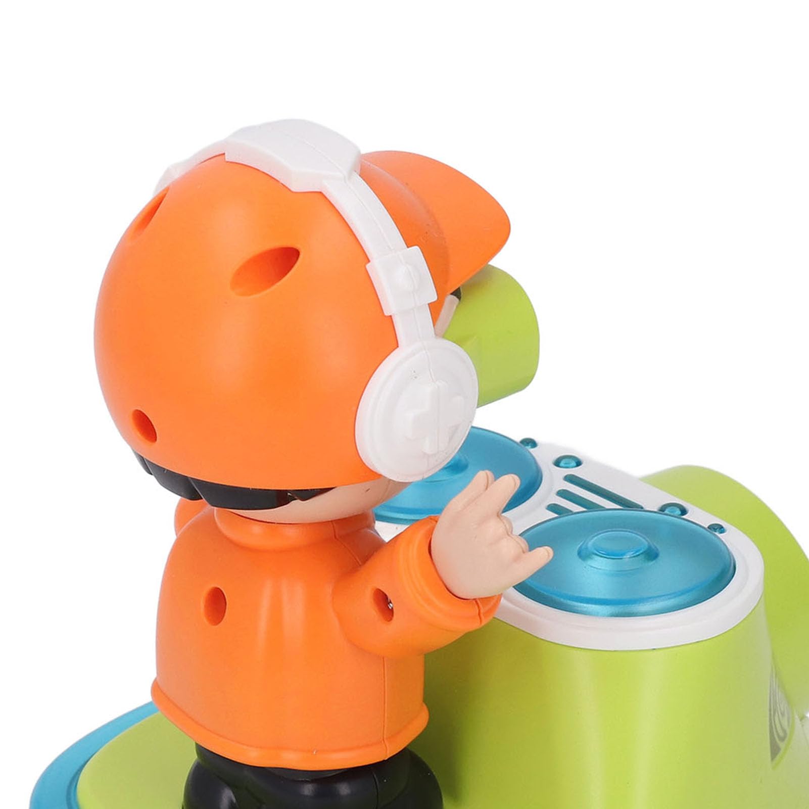 Srliya Toddler Learning Toy DJ Bouncin with Music Lights DJ Dancing Toy DJ Bouncing Beat Rock Boy Dancing Toy with Music Flashing Light Universal Wheel Automatic Movement Robot - Image 4