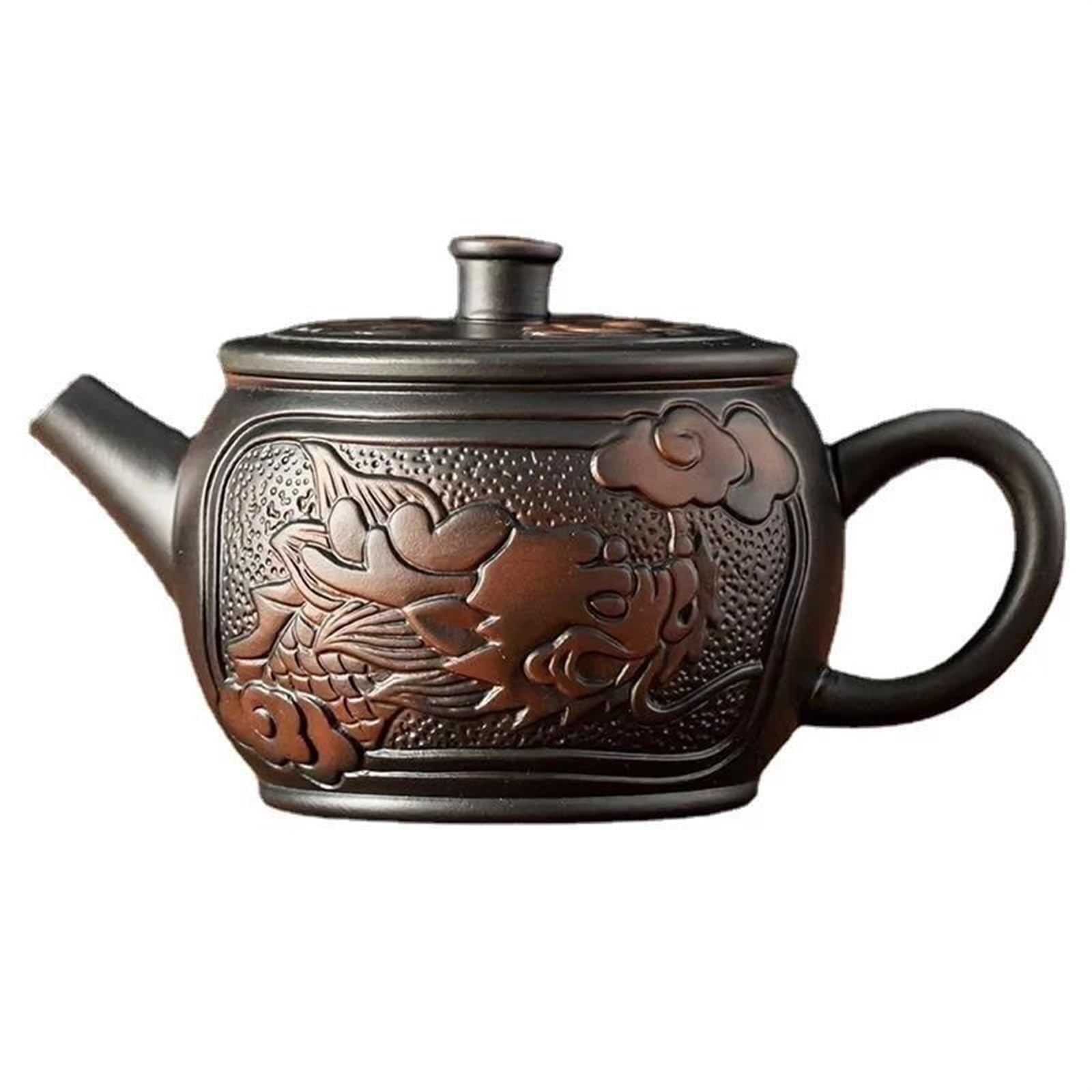 Zestaw do herbaty popołudniowej, chiński zestaw do herbaty Yixing, fioletowy dzbanek z piaskiem, czarny, 190 ml, zestaw do herbaty Kung Fu, do biura i domu