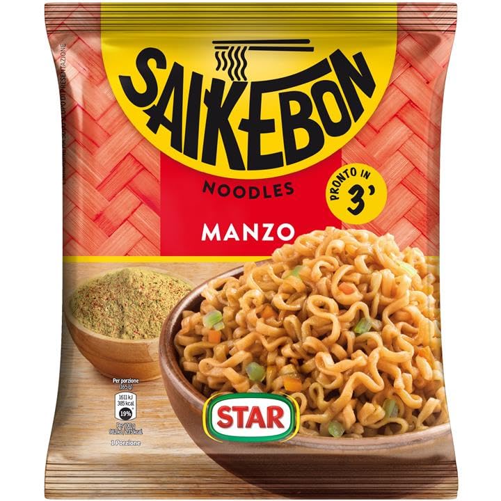Nudolini Orientali Saikebon Manzo, 79g (Confezione da 8)