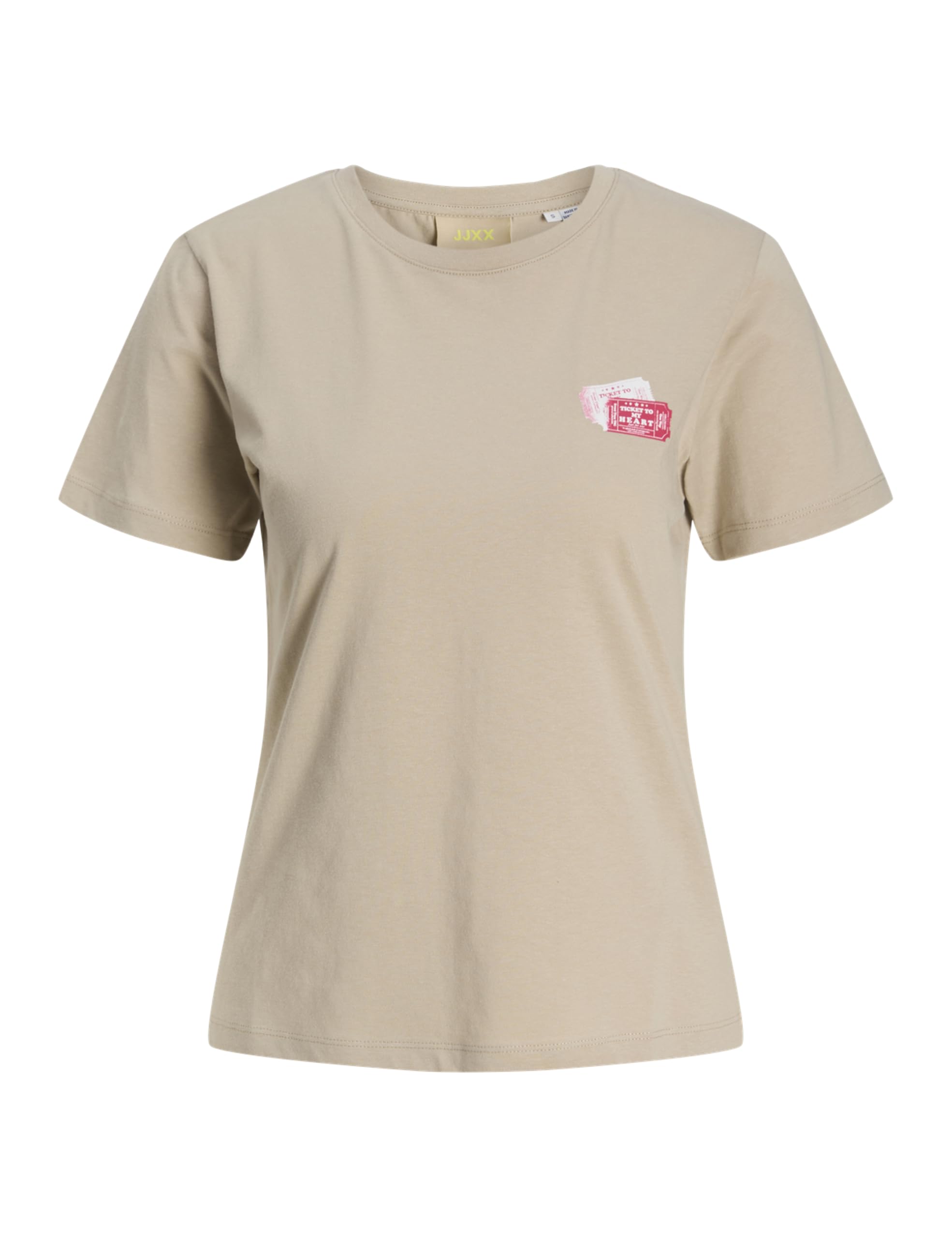 JACK & JONES Jxcarly Reg Fit SS Tee JRS, Feather Gray, XL