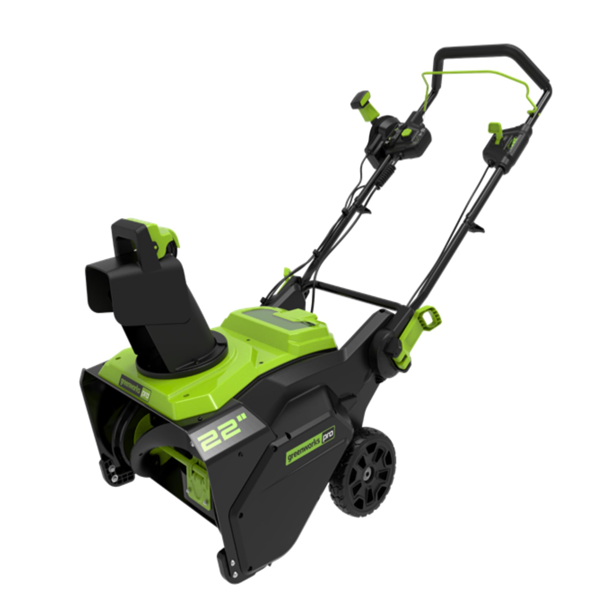 Greenworks 80V 22” Brushless Snow Thrower with (1) 4Ah Battery, (1) 2Ah Battery, Chute Cleanout Tool and 8A Dual Port Charger