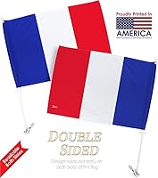 Vista 168 de Bandera de Estados Unidos con poste para coche, bandera para carros, 2 unidades, bandera de América, capó para auto, 4 de julio, decoración