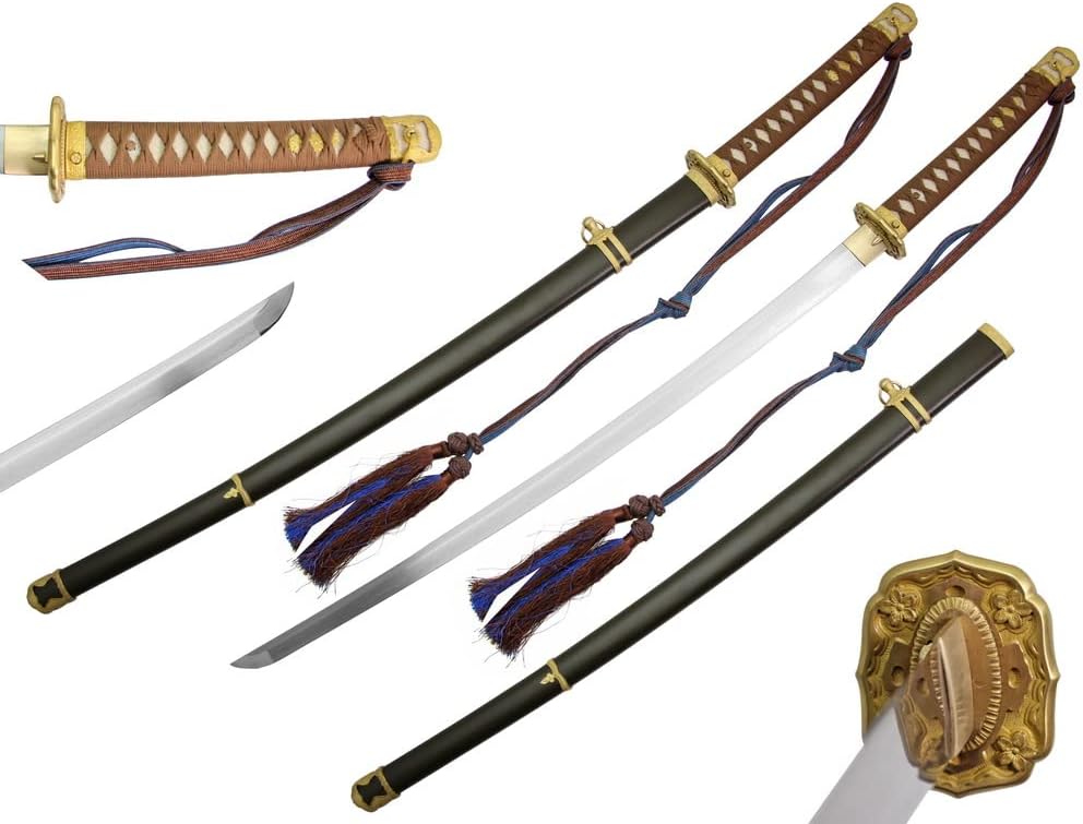 Ryujin 1095 Full Tang Japanese Military Gunto Samurai Sword