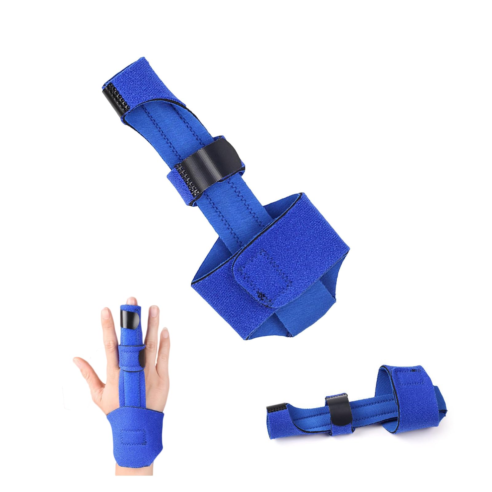 TSUSF 5PCS Stecca per Dito Stecca per Dito in Metallo con Dito in Alluminio per Dita Immobilizzante con Morbida Schiuma - Ideale per Dito O Pollice Rotto/fratturato, Artrite (Size : S