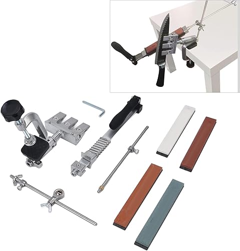 Miniatura 2 de Afilador de cuchillos, resistente y profesional, artefacto de afilado, piedra de metal, afilador de ángulo fijo