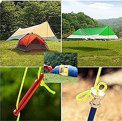 Ximkee 20M 1.8Mm Fluorescent Reflective Guyline Tent Rope Camping Cord Paracord Green (Black, 1.8Mm) #TOP6