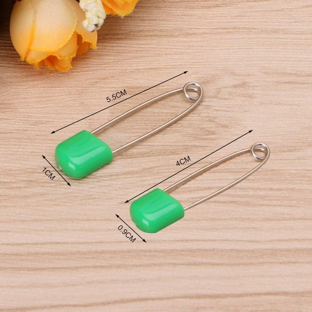 20 Pcs 2 Inch Baby Infant Child Cloth Nappy Diaper Pins Safety Locking Holder Colorful Safety Pins Heavy Duty, Diaper for Pins and Fasteners, Cloth Diapers and Accessories