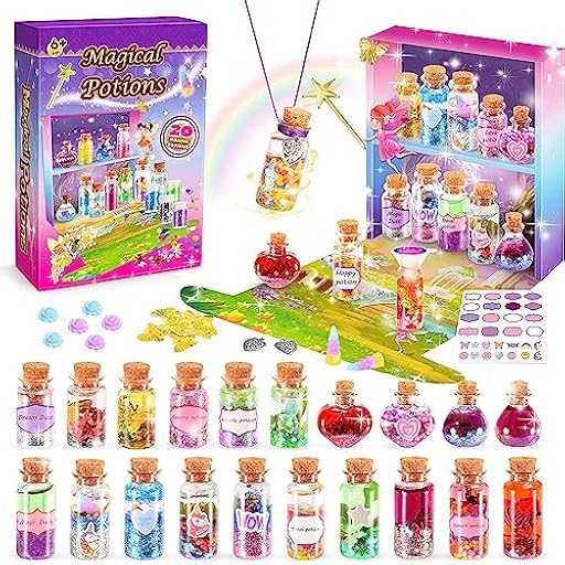 Adeokay Fairy Magic Potion Kit con 20 Pociones, Regalos Creativos para Niñas, Kit de Manualidades para Niños 6-11 Años | Ya disponible en tu tienda friki favorita! En mundofriki.es!