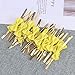 Hemoton Sealing Ties Tie Bow 100pcs Yellow Baking Packing Ribbon Candy Bag Packing Festive Elegant