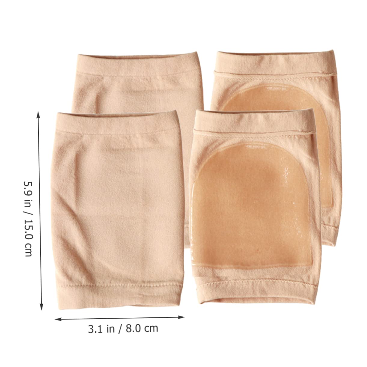 NOLITOY 4sets Ankle Support Socks Volleyball Ankle Braces Compression Moisturizing Foot Socks for Women Heel Protectors 2pairs*4