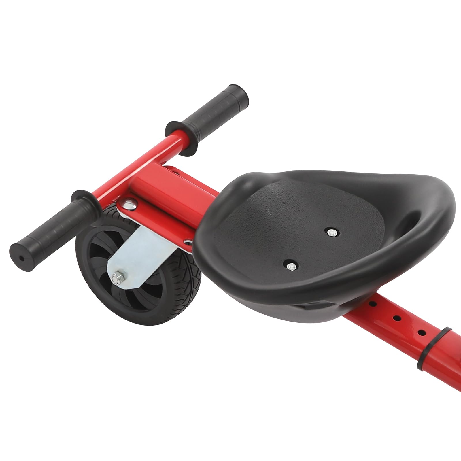 Hoverboard Sitz, Hoverboard mit Sitz verstellbarer, Doppel-Personen-Balance-Roller, Verstellbarer Balancier-Roller für 6,5-10 Zoll, Universal Gokart-Zubehör für Kinder und Erwachsene (Schwarz)