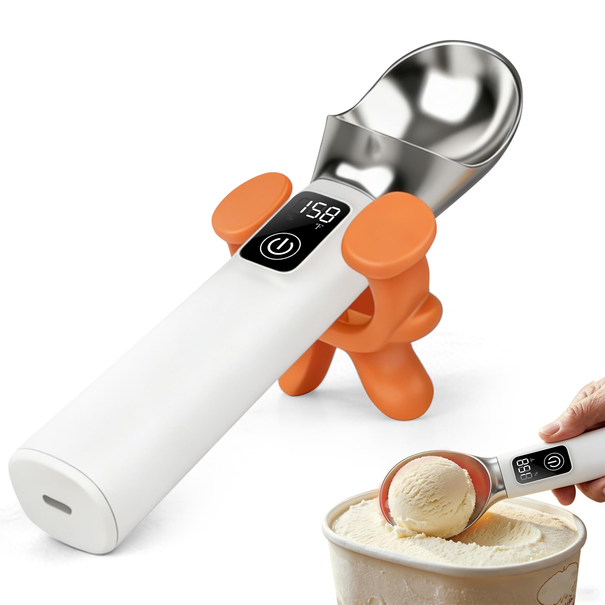 Electric Heated Ice Cream Scoop with Stand