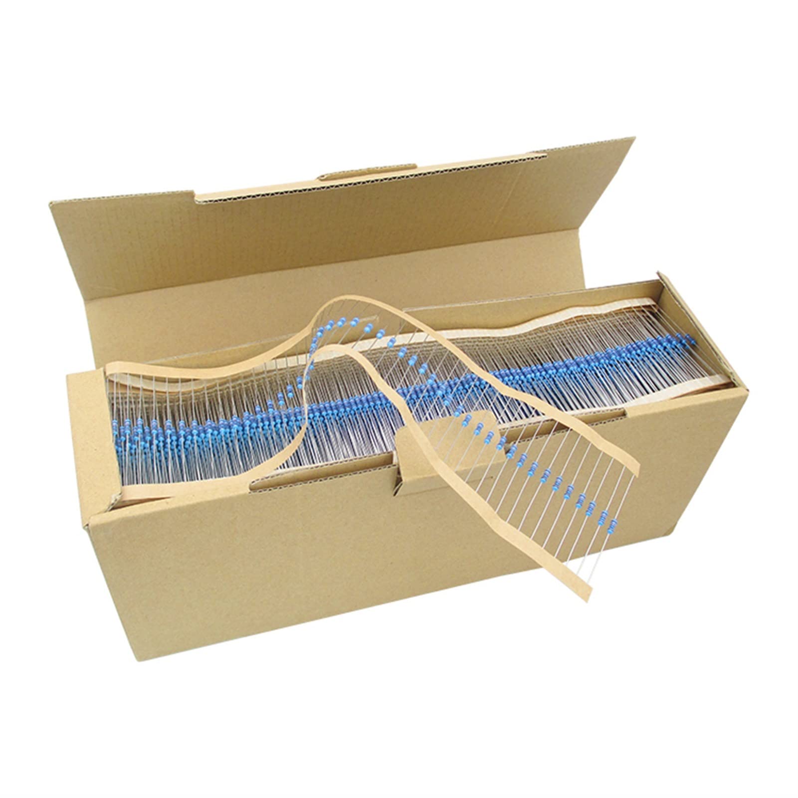 KIRANDY 5000pcs 1% 82K 1/4W 0.25W Metal Film Fixed Resistor for Electronic Projects Single Resistors