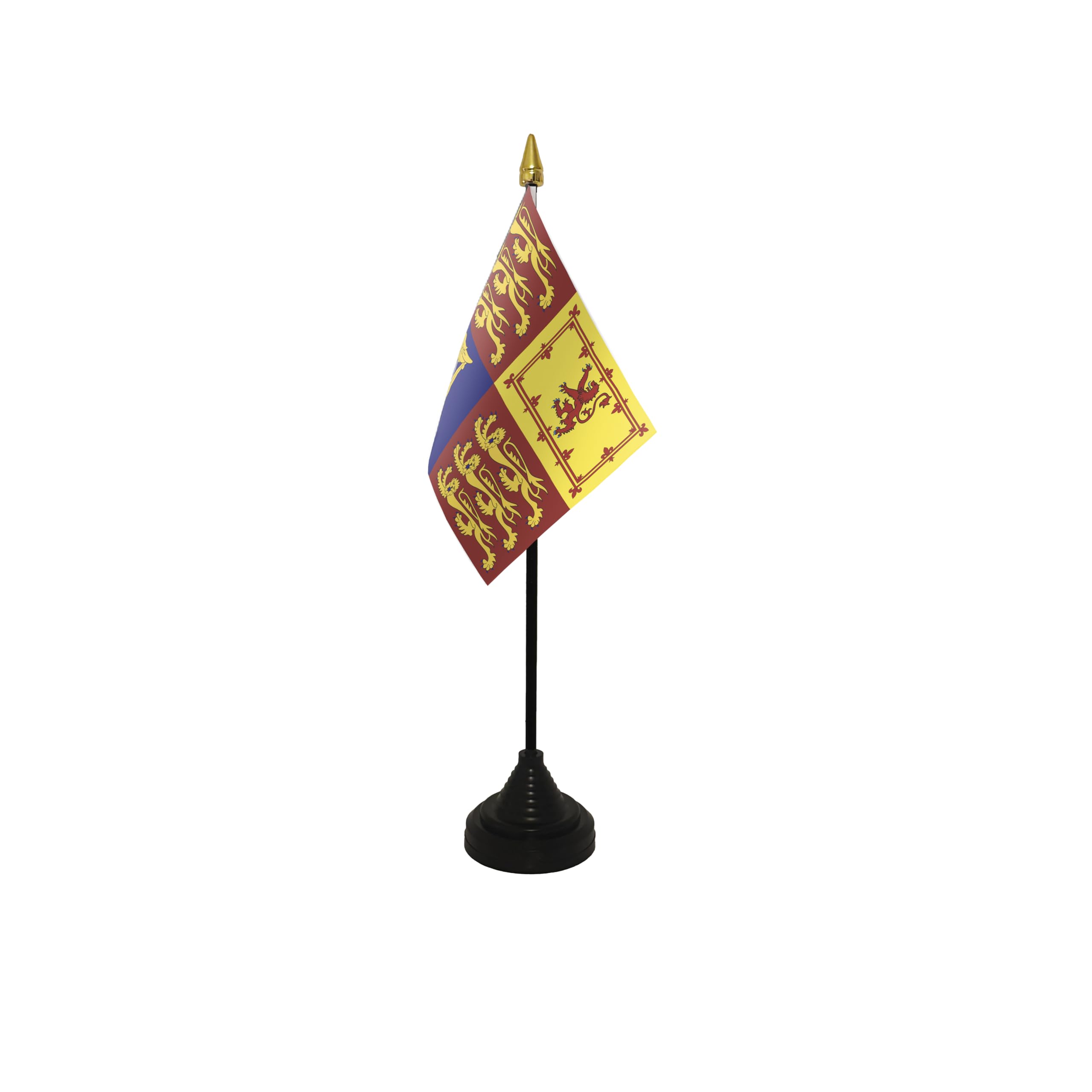 Flagtex UK Royal Standard Small Table Flag With Black Base