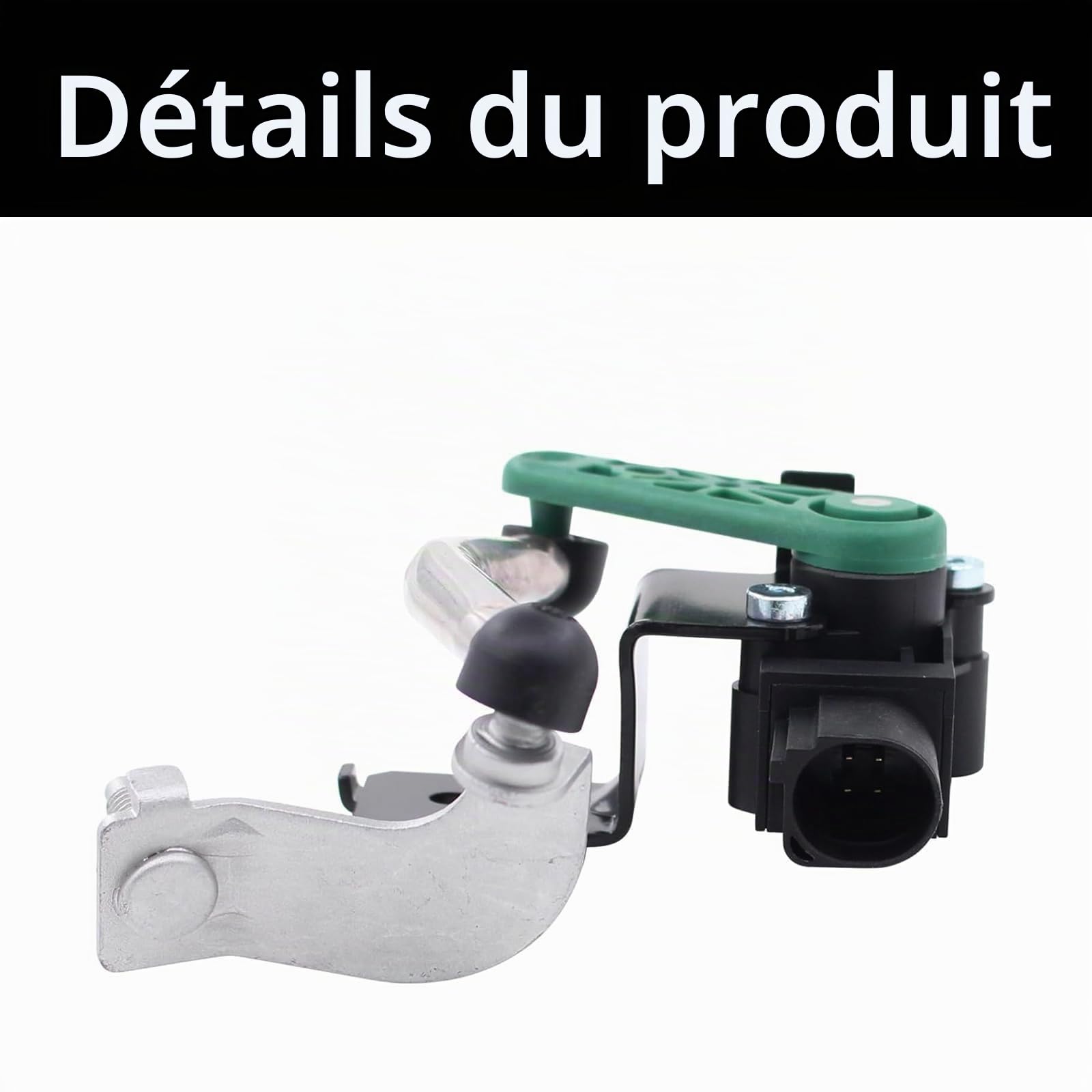 Capteur de niveau de portée lumineuse avant gauche avec armature à suspension pneumatique, capteur de hauteur pour VW Golf 6 Passat B7 B6 CC Q3 Tiguan 5N Touran 1T Eos Scirocco Alhambra