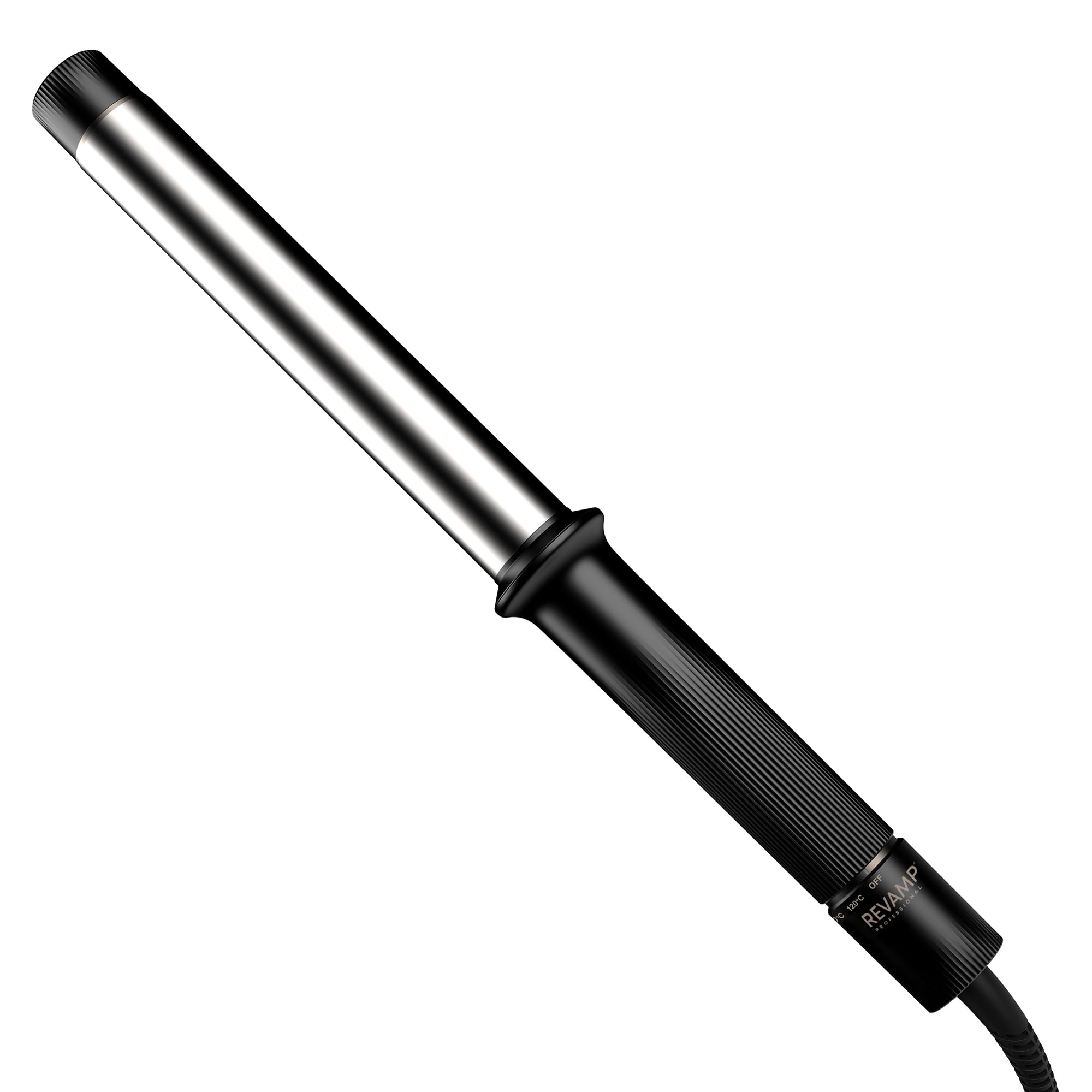 REVAMP Effortless Curls lokówka 32 mm bardzo długa lokówka - jonowy cylinder ceramiczny, równomierne ciepło, do długich włosów - profesjonalne falowanie i błyszczące loki