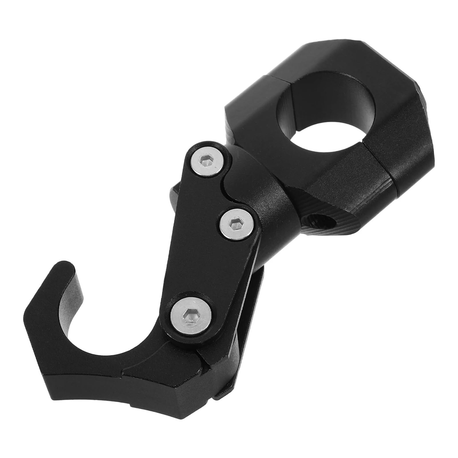 Lilanka Other Universal Fixed Aluminum Bike Handlebar Hook For Motorcycle Electric Scooter Black Foldable Hanger Bike Accessories Aluminum Handlebar Hook