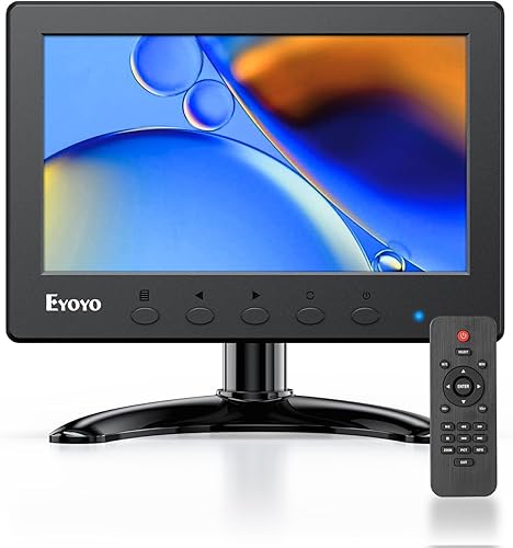 Eyoyo Mini monitor de 7 pulgadas, pequeño monitor IPS HDMI 1024 x 600 ...