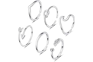 Elegant Adjustable Mid Finger Rings for Women