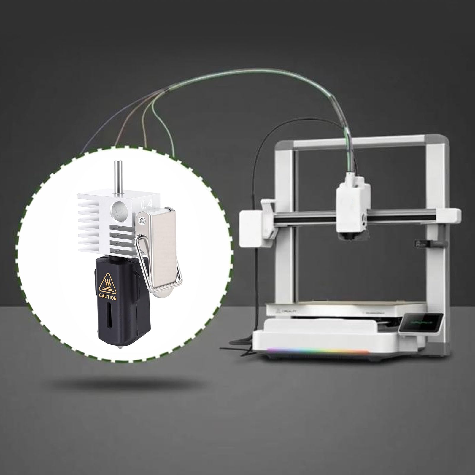Kit 3 Pièces Hotend Tout Métal avec Buses 0,2 Mm, 0,4 Mm et,8