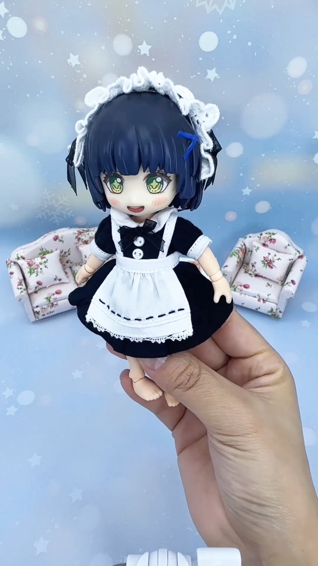 Amazon | rakulifey オビツ11衣装 ワンピース オビツ11服 メイド服 髪