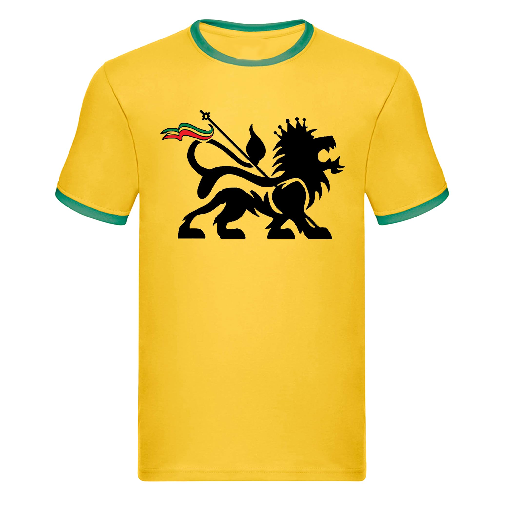 Lion of Judah Reggae T-Shirt - XXL Yellow