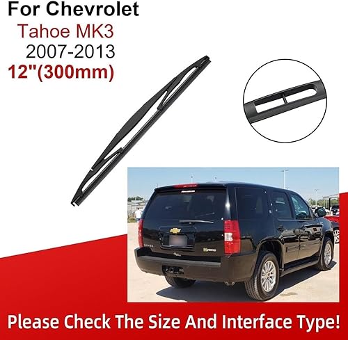 Miniatura 3 de Compatible con Chevrolet Tahoe MK3 2007-2013 22 + 22 pulgadas + 12 pulgadas limpiaparabrisas delantero trasero escobillas, accesorios de cortador,