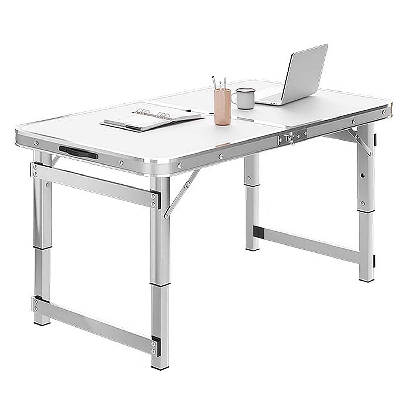 Składany stół kempingowy, przenośne aluminiowe stoły do jadalni na świeżym powietrzu, regulowana wysokość, idealny na piknik, kemping, ogród, grill, gotowanie, łatwe przechowywanie i transport
