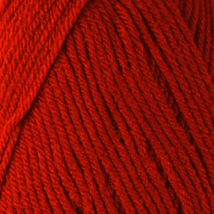 WoolCraft Acrylic Aran 400g Knitting & Crochet Yarn, Great Value 100% Acrylic Yarn, Choose from 25 Shades, 800 Metres, 400g Balls, Pack of 3,Red