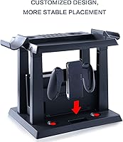 Vista 3 de Soporte de almacenamiento para Nintendo Switch, soporte de almacenamiento para accesorios de Nintendo Switch y 2 controladores Poke Ball Plus
