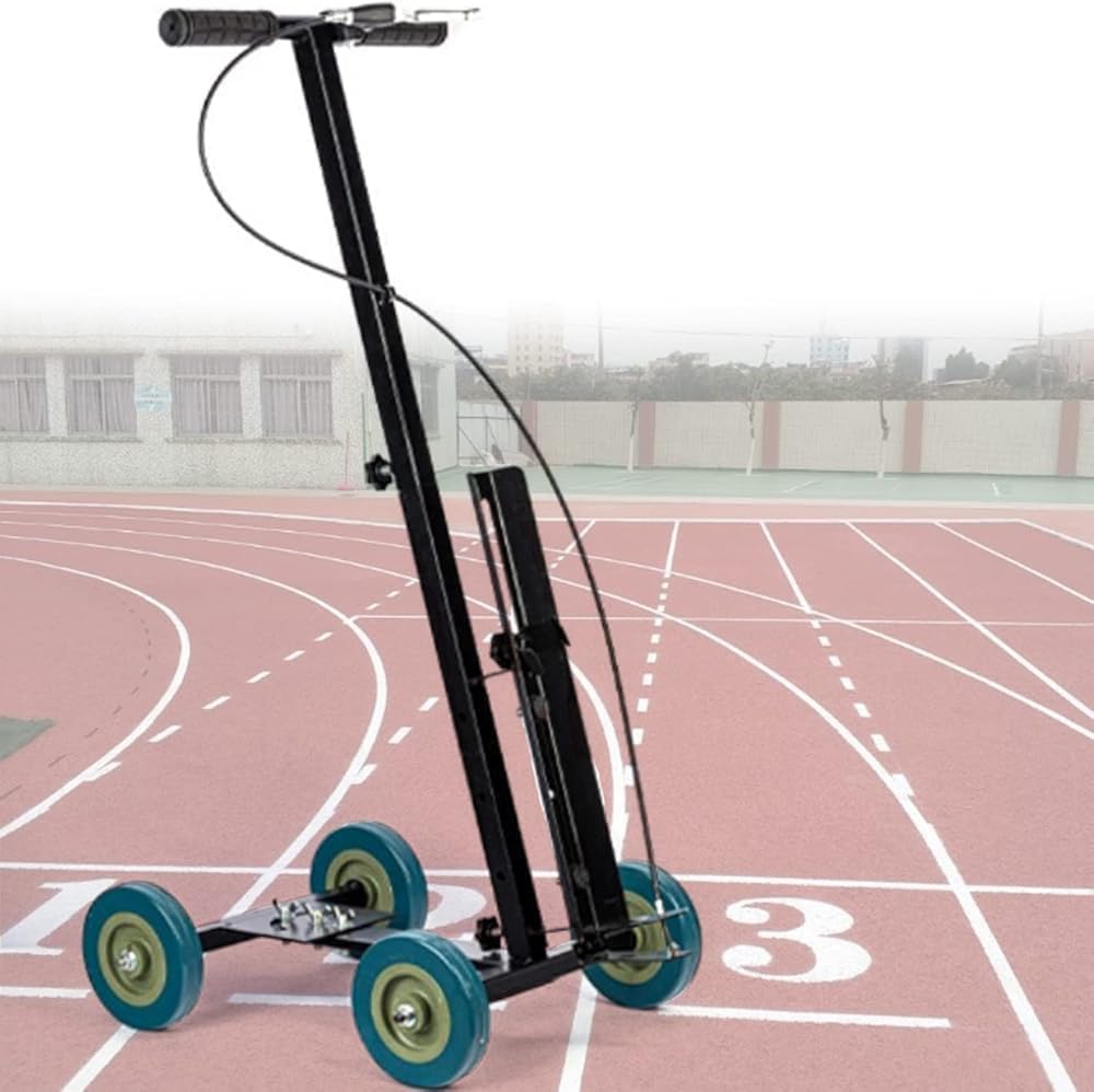 asdchZen Line Marking Machine With Spray Paint - Hand-Push Wheel Transfer For Factory Floors, Roads & Grass