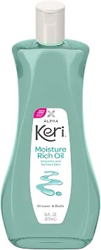 Alpha Keri Shower & Bath Moisture Rich Oil 16 Ounce (Value Pack of 5)