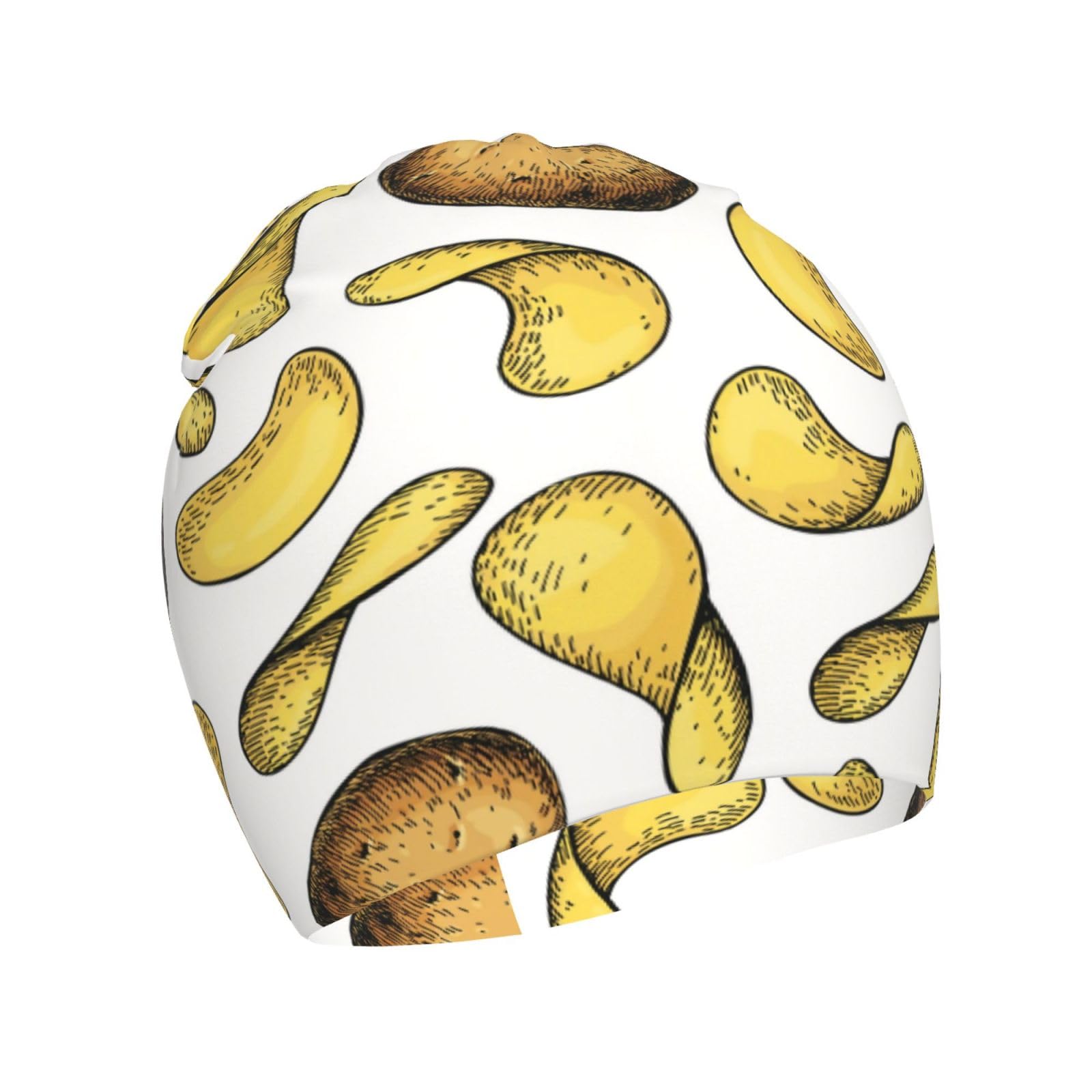 Rqzwdq Garden Potatoes Pattern Kids Beanie Hats Warm Knit Beanie Cap Skull Caps Gifts Decor for Boys Girls White