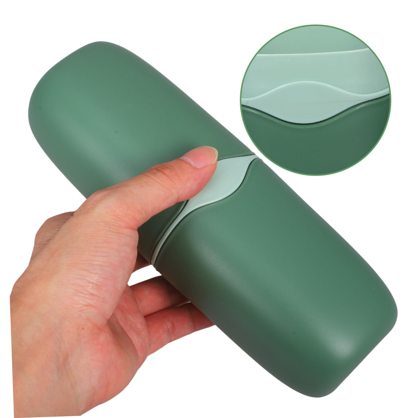 5stücke Reise Zahnbürsten Organizer Tragbarer Zahnbürstenbehälter Mit Abnehmbarer Zahnbürstenbox Für Camping Reisen Und Täglichen Gebrauch Elegantem Matcha