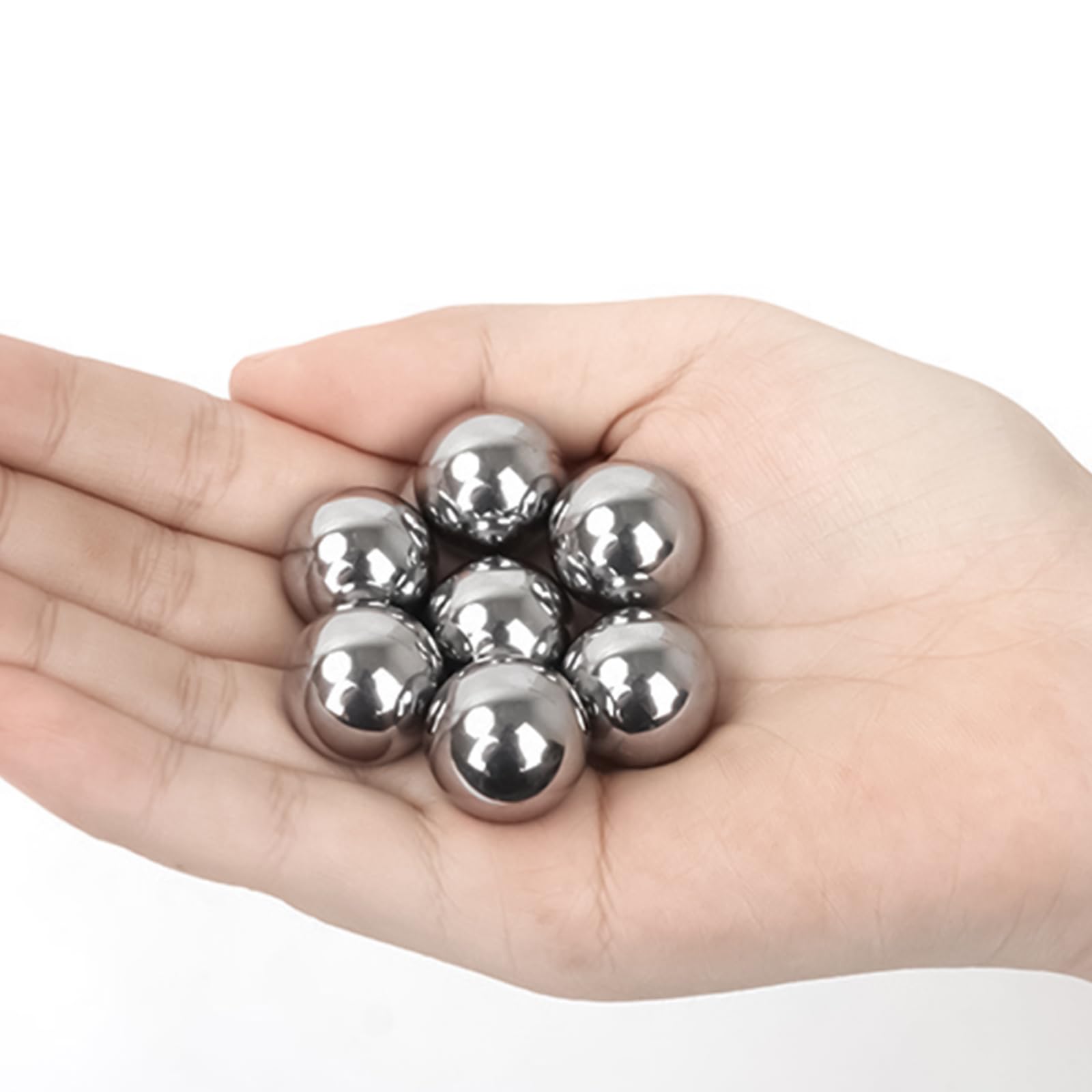 Cuscinetti a Sfera in Acciaio, 540 Pezzi Sfere Acciaio Cuscinetto Bici 2-10 mm, Sfere di Precisione per Cuscinetti in Acciaio Inox, Cromato Cuscinetto a Sfere Assortimento Kit per Biciclette
