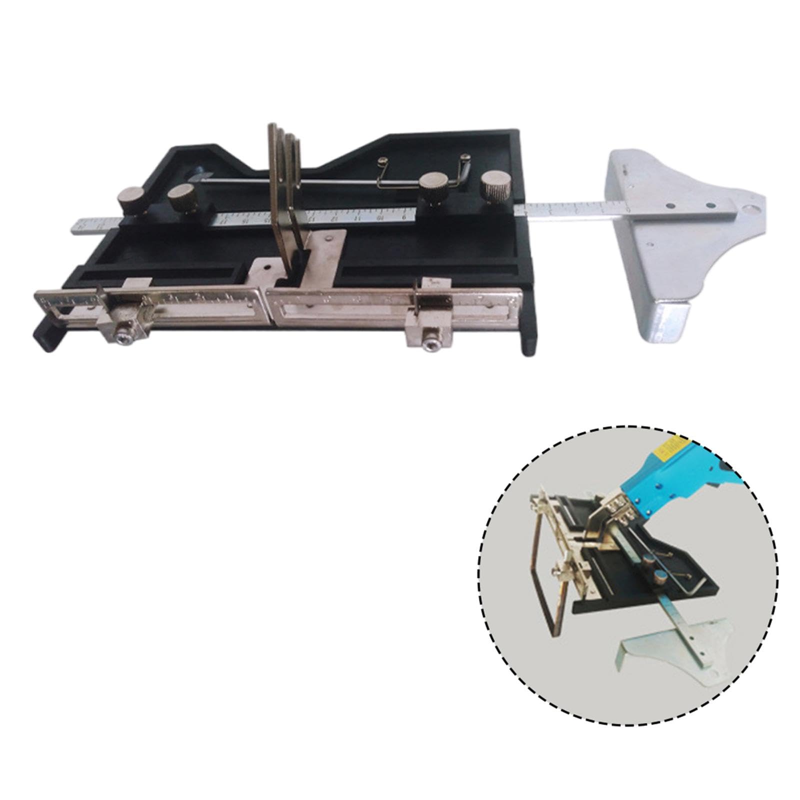 Foam Cutter Eléctrico para Espuma Ranurador Cuchillo Caliente Herramienta Compacta Portátil con Regla Precisa Adecuada para Proyectos de, G07, Individual