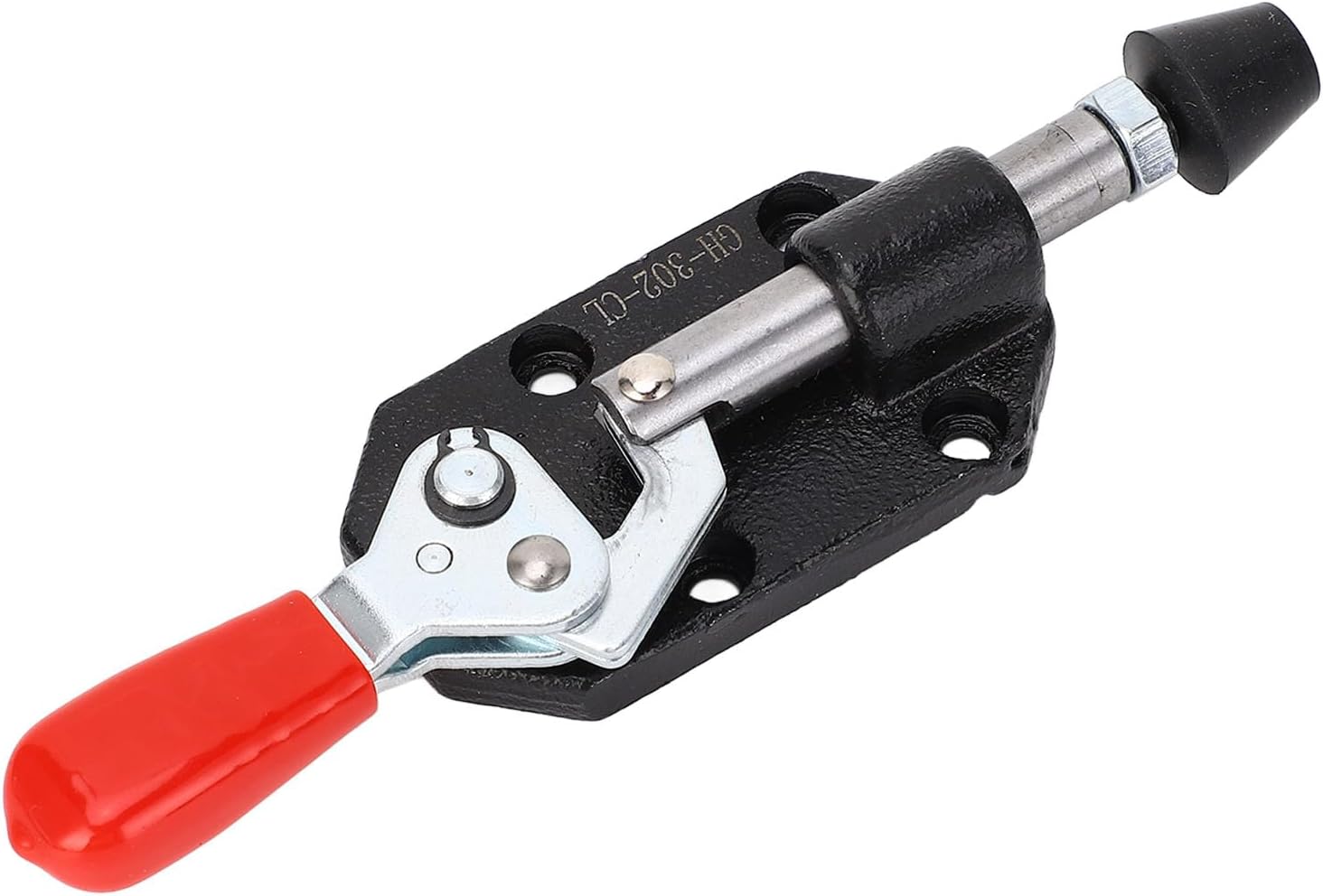 Push Pull Toggle Clamp Cast Iron DIY Woodworking Clamp with Plastic Handle for Welding Installation Quick Fixed Hand Tool
