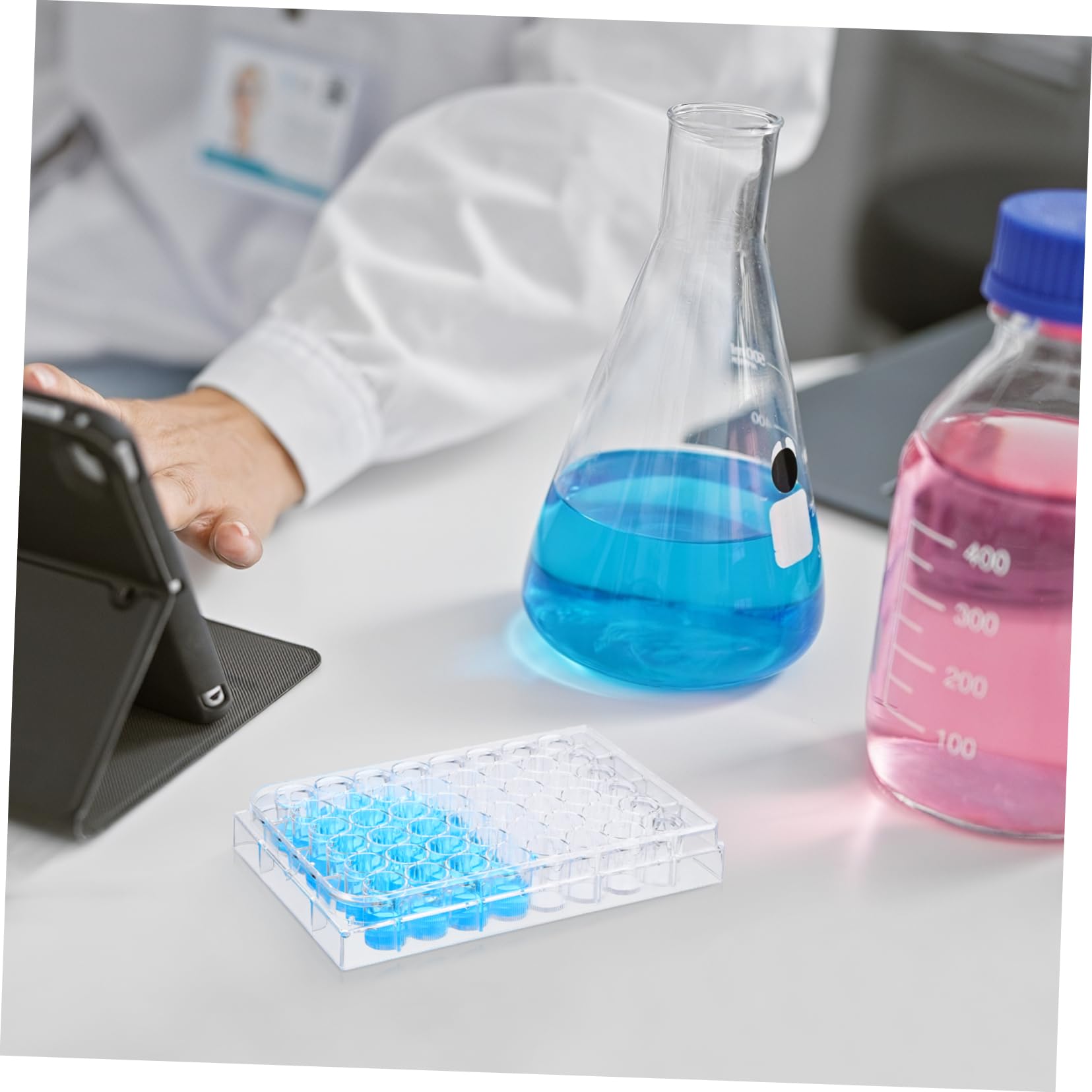 GLEAVI 15 Pezzi piastra di coltura cellulare scientifico piastra per coltura tissutale con coperchio BENE petri piatto pasquale asse vaschetta plastica piastra di coltura per