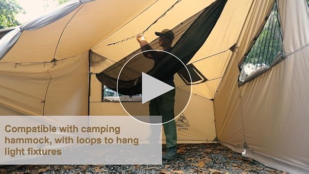 OneTigris COZSHACK Hot Tent, Large Spacious 4 Person Tent