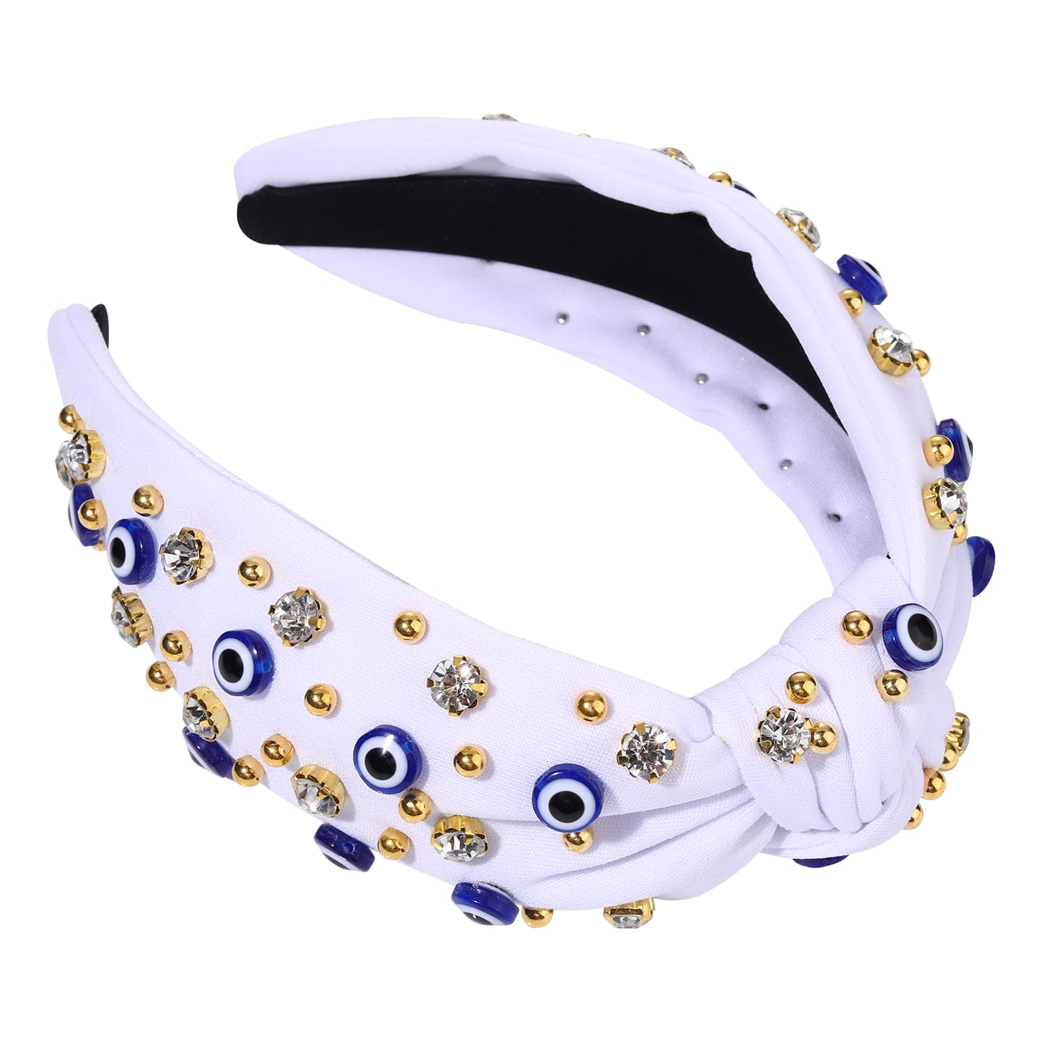 Amazon.com : mokkia Knotted Headband for Women Evil Eye  display picture 2
